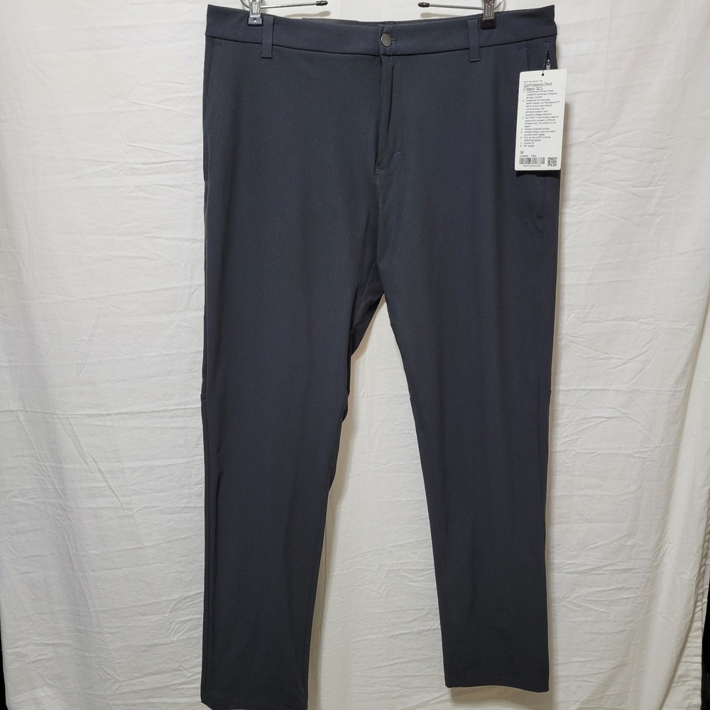 Lululemon Men's Commission Pant Classic 32"L  LM5985S‎ Obsidian Gray Size 36x32